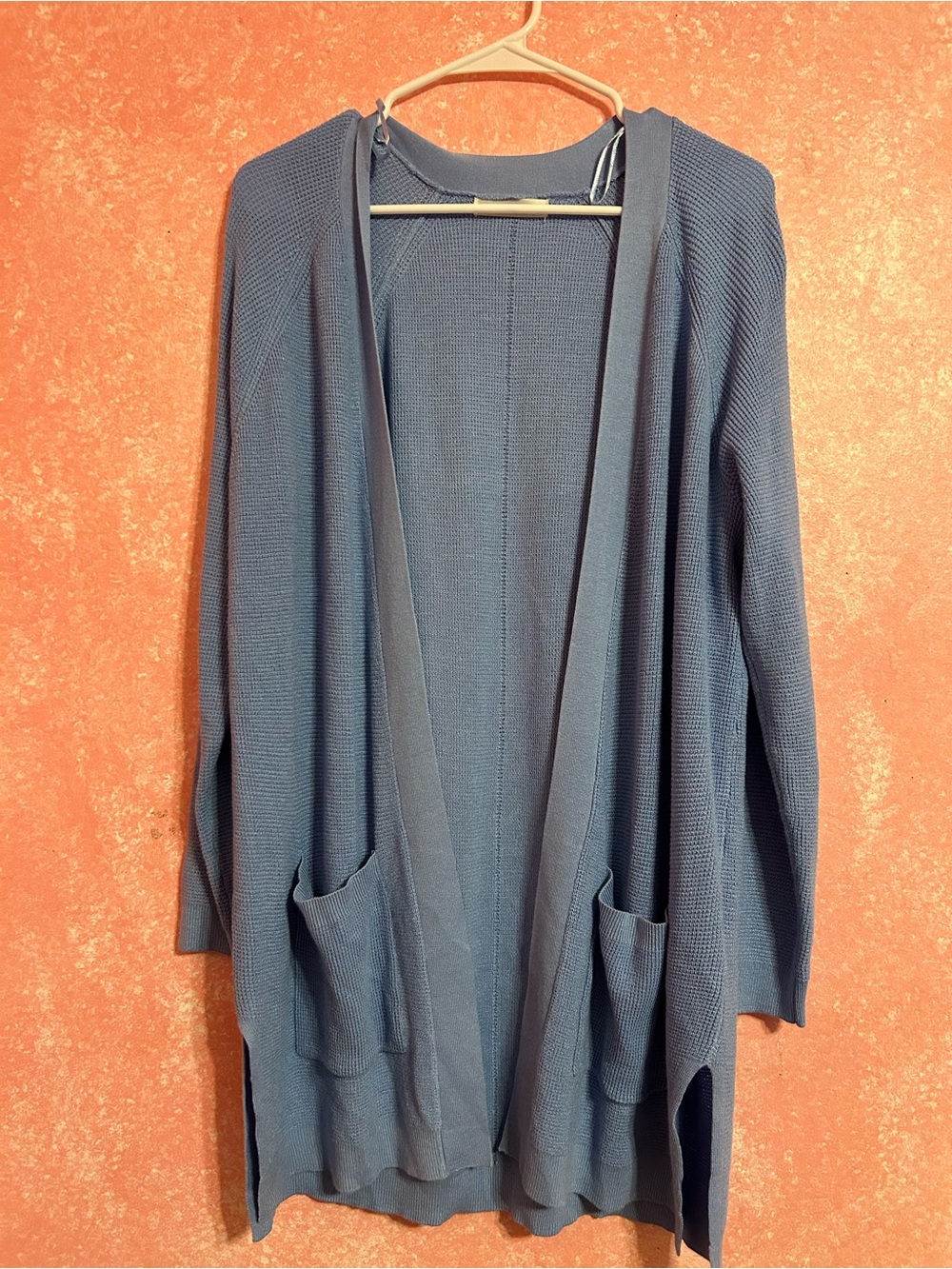 Open-Front Women's Cardigan Sweater - Blue